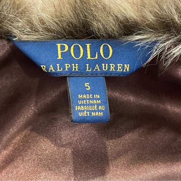 Girl’s Polo Ralph Lauren Faux Fur Vest Size 5 - Picture 5 of 13